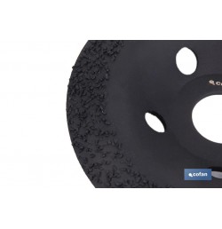 PLATO RECTIFICADOR CARBURO DE TUNGSTENO MULTIMATERIALES Ø115 X 22,23 GRANO MEDIO