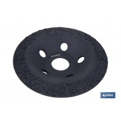 PLATO RECTIFICADOR CARBURO DE TUNGSTENO MULTIMATERIALES Ø115 X 22,23 GRANO MEDIO