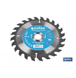 DISCO DE SIERRA CIRCULAR PARA MADERA Ø150 X 2,5 X 20 MM, 24 DIENTES