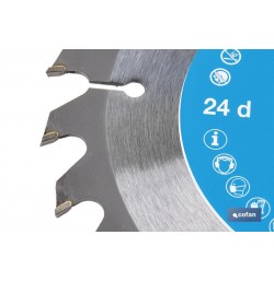 DISCO DE SIERRA CIRCULAR PARA MADERA Ø150 X 2,5 X 20 MM, 24 DIENTES