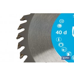 DISCO DE SIERRA CIRCULAR PARA MADERA Ø160 X 2,5 X 30 MM, 40 DIENTES
