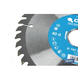 DISCO DE SIERRA CIRCULAR PARA MADERA Ø180 X 2,5 X 30 MM, 40 DIENTES