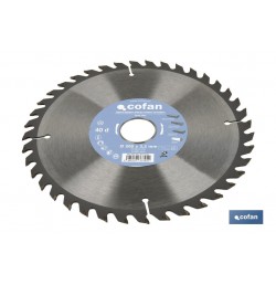 DISCO DE SIERRA INGLETADORA PARA MADERA Ø200 X 3,2 X 30 MM, 40 DIENTES