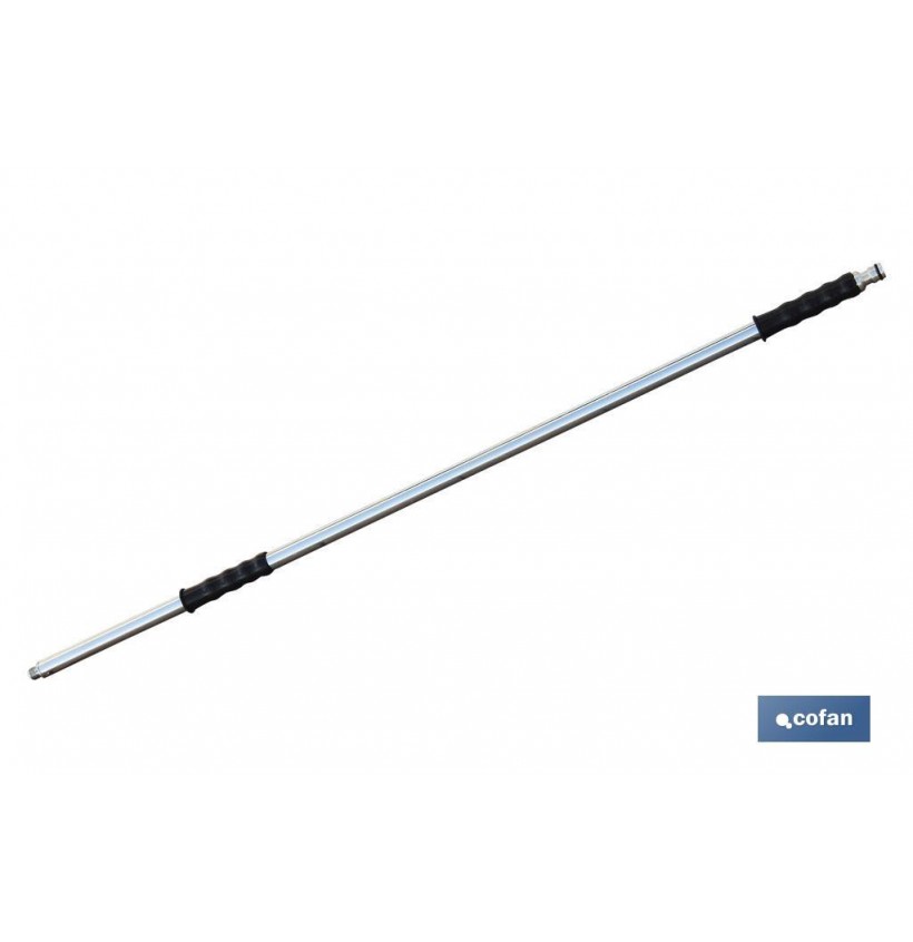 BARRA METAL CEPILLO LAVACOCHES+ENCHUFE RÁPIDO 90CM.