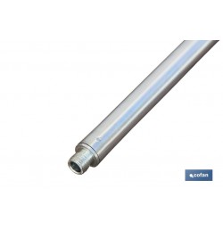 BARRA METAL CEPILLO LAVACOCHES+ENCHUFE RÁPIDO 90CM.