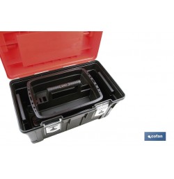 CAJA DE HERRAMIENTAS HEAVY DUTY NEGRO/ROJO