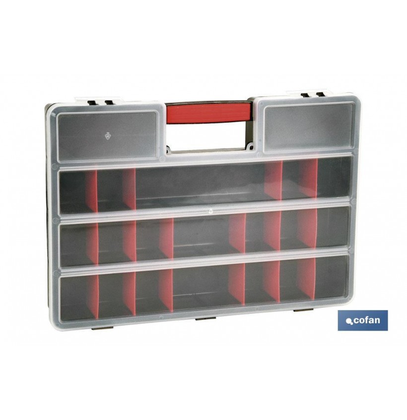ESTUCHE SUPER 21 COMPARTIMENTOS 46X32X8 CM