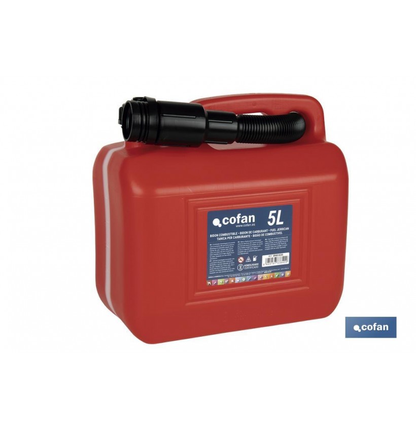 BIDON DE COMBUSTIBLE 5LTS.