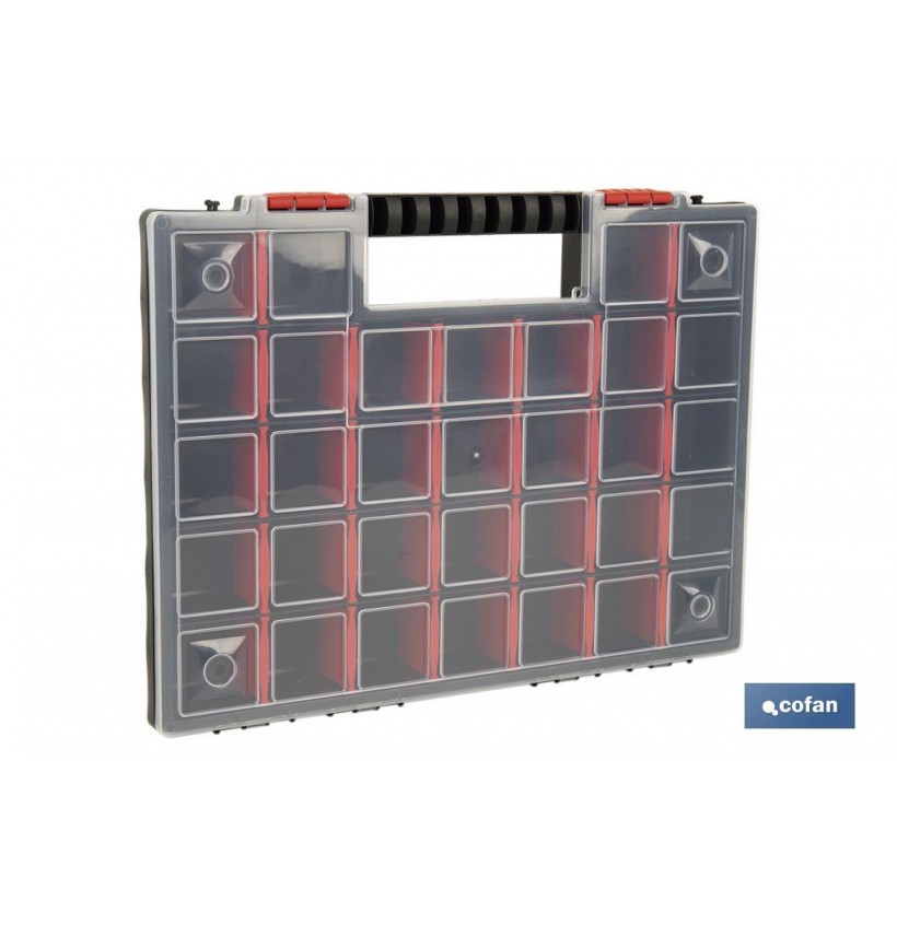 ESTUCHE ORGANIZADOR 32 COMPARTIMENTOS 399 X 303 X 50 MM