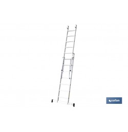 ESCALERA ALUMINIO DOBLE 9 PELDAÑOS 2,50 + 2,50 M