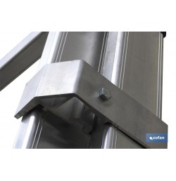 ESCALERA ALUMINIO DOBLE 9 PELDAÑOS 2,50 + 2,50 M