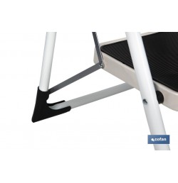 ESCALERA DOMÉSTICA ACERO 2 PELDAÑOS ALTURA 46 CM