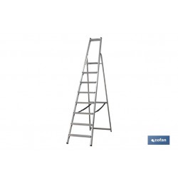 ESCALERA ALUMINIO SOLDADA 9 PELDAÑOS - REFORZADA