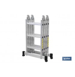 ESCALERA MULTIUSOS ALUMINIO 4 x 3 PELDAÑOS Y 3,25 M