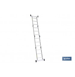 ESCALERA MULTIUSOS ALUMINIO 4 x 3 PELDAÑOS Y 3,25 M
