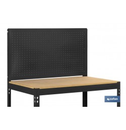 BANCO DE TRABAJO CON PANEL ANTRACITA MADERA L-910 MM