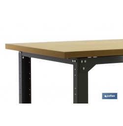 BANCO DE TRABAJO MADERA ANTRACITA L-1200 MM