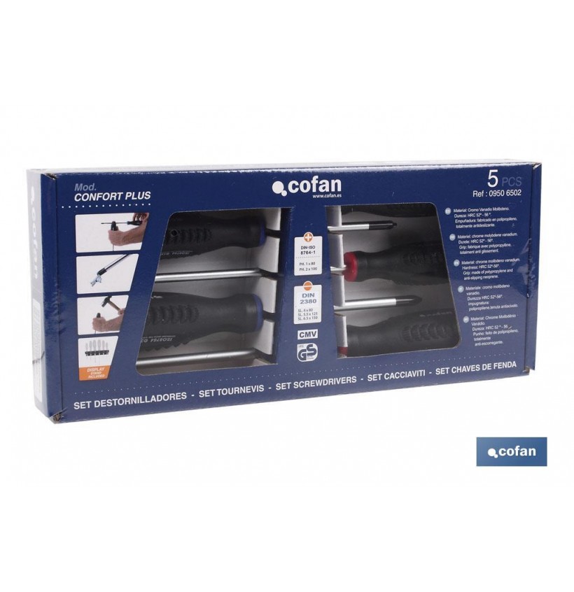 SET DESTORNILLADORES 5 PCS. SERIE 6000