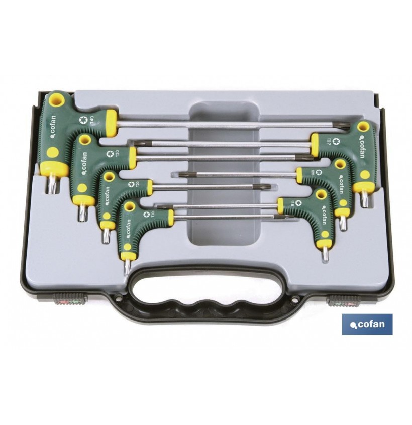 SET DESTORNILLADOR T 7 PCS TORX