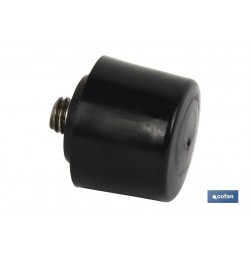 CABEZAL MARTILLO DE PU NEGRO Ø45 MM