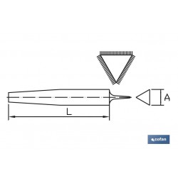 LIMA TRIANGULAR200mm GR-10 BASTA
