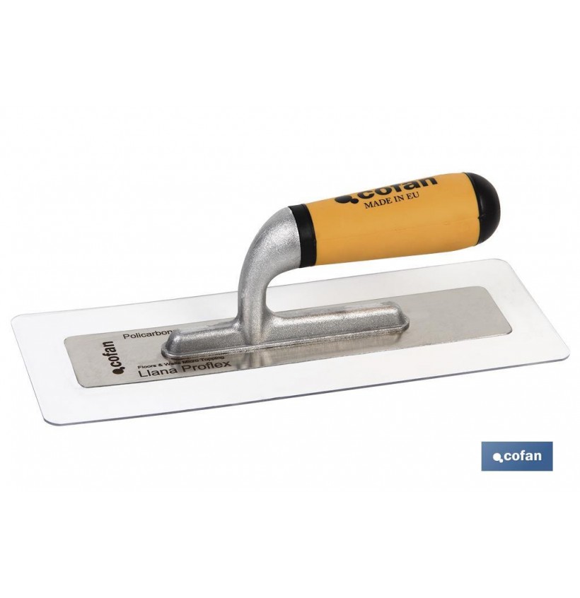 LLANA PROFLEX POLICARBONATO ACERO INOX + ALUMINIO MANGO BI-COMPONENTE 280X115X1,5