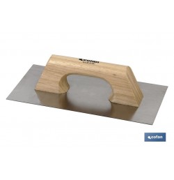 LLANA LISA INOX MANGO MADERA 300X150X0,6