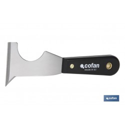 ESPATULA MULTIUSOS ACERO CARBONO MANGO PLASTICO 65MM