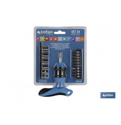 SET DESTORNILLADOR EN T C/ CARRACA 26 PCS