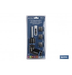 SET DESTORN. CARRACA T 19 PCS CONVERTER 5:1 VELOC.