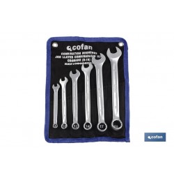 SET 6 PCS LLAVES COMBINADAS DE 8 A 19