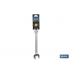 LLAVE COMBINADA ARTICULADA 180º DE CARRACA 16MM