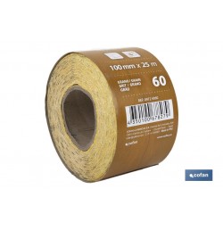 ROLLO LIJA DE PAPEL 100 X 25 M. G.60