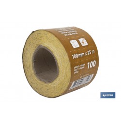 ROLLO LIJA DE PAPEL 100 X 25 M. G.100