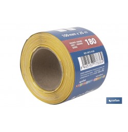 ROLLO LIJA DE PAPEL 100 X 25 M. G.180