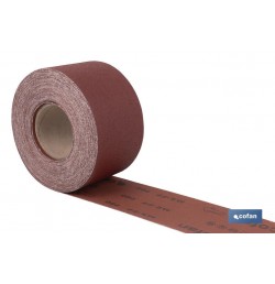 ROLLO LIJA TELA UNIVERSAL 100 X 25 M. G.80