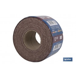 ROLLO LIJA TELA UNIVERSAL 100 X 25 M. G.80