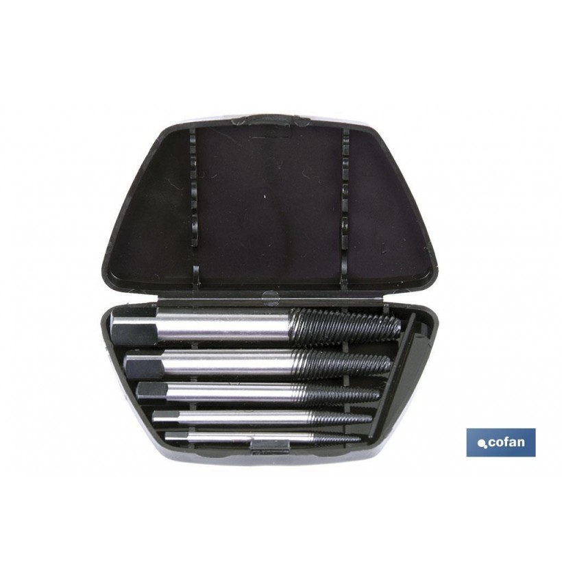 JGO. 8 MACHOS IZQUIERDA (Extractor tornillos)