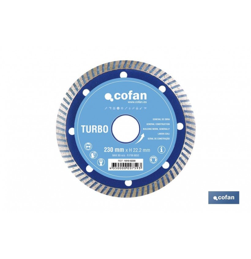 DISCO DIAMANTE TURBO BASICO 115 mm.