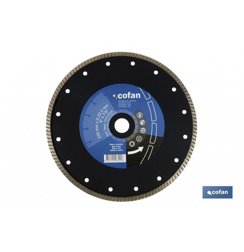 DISCO DIAMANTE TURBO EXTRAFINO 125MM.