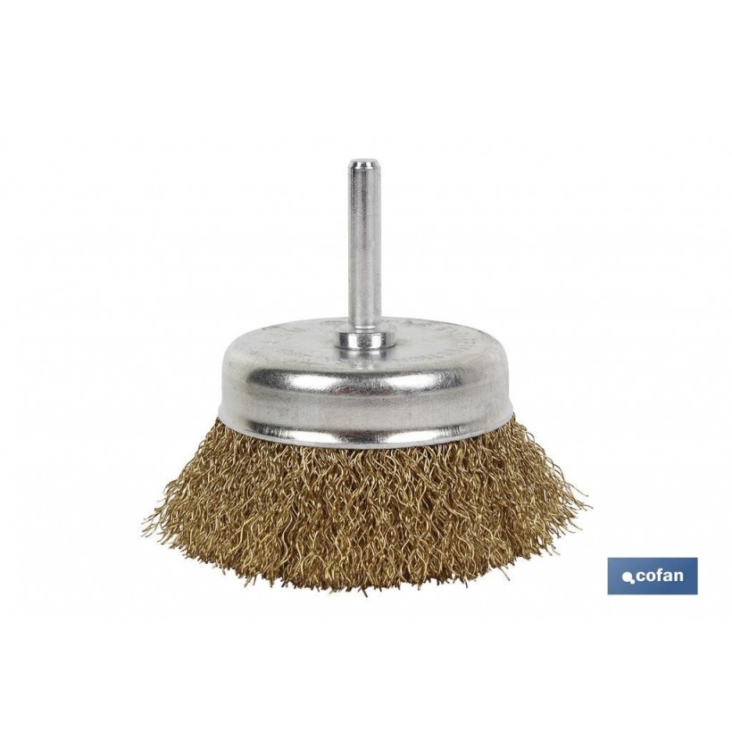 CEPILLO COPA ONDULADO 6xØ50 A.LATONADO 0.3mm