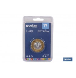 CEPILLO CIRCULAR ONDULADO 6xØ100 A.LATONADO 0.3mm