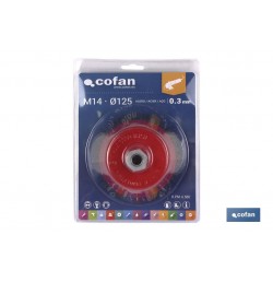 CEPILLO COPA ONDULADO M14 Ø85 ACERO 0.3mm