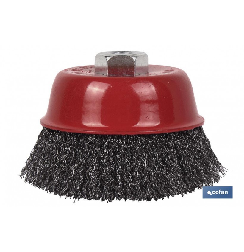 CEPILLO COPA ONDULADO M14 Ø125 ACERO 0.3mm