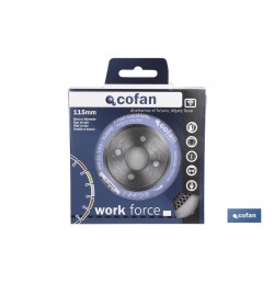 DISCO DIAMANTE PORCELANICO EXTRAFINO H-10mm, 125mm