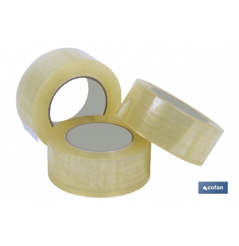 PRECINTO ACRILICO TRANSPARENTE 45 Micras 48MM X 66MTS