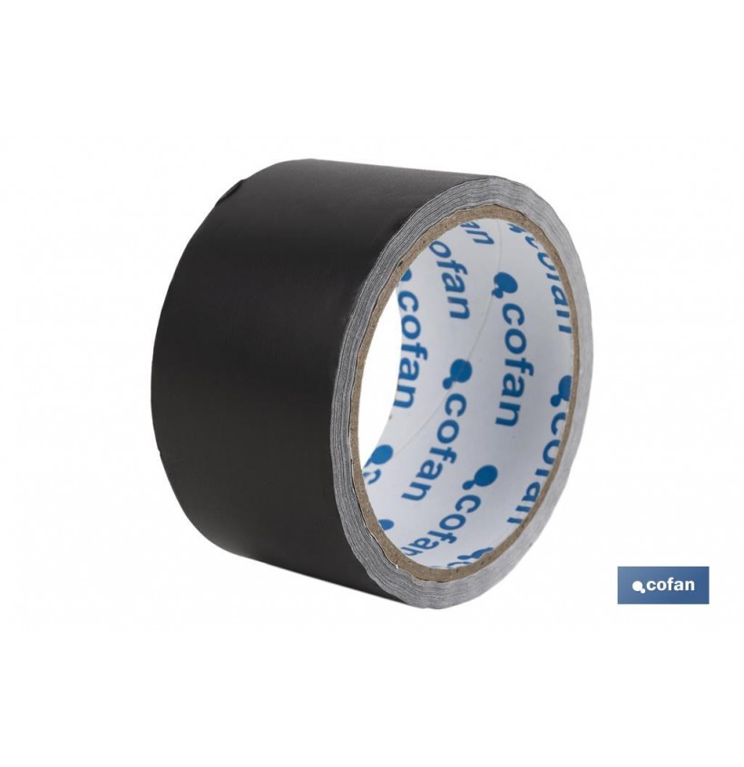 CINTA DE ALUMINIO NEGRA 30 MICRAS 50 MM X 10 M