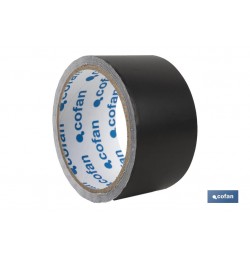 CINTA DE ALUMINIO NEGRA 30 MICRAS 50 MM X 10 M