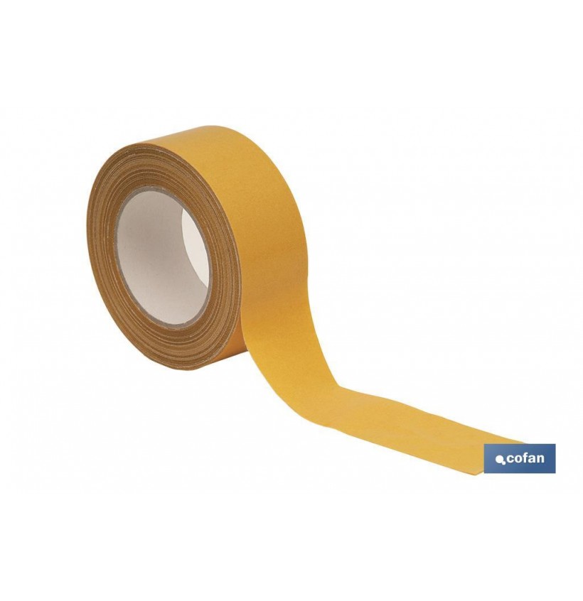 CINTA DOBLE CARA PARA MOQUETA 25MTS  X 25MM