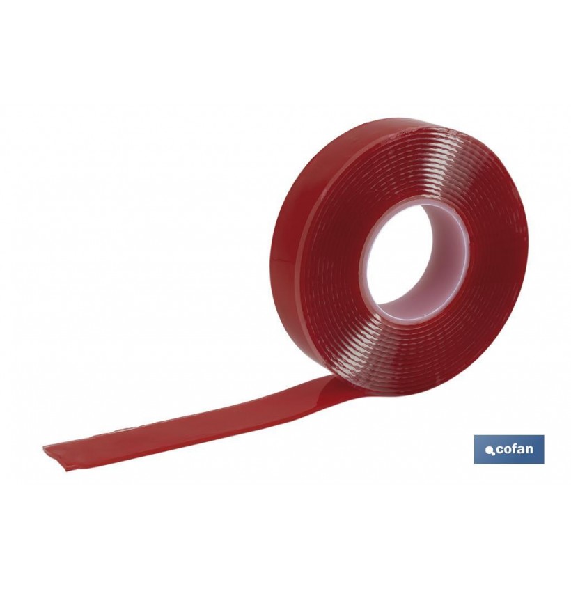 CINTA DOBLE CARA EXTRAFUERTE BRICOFAN 19 MM X 10 M